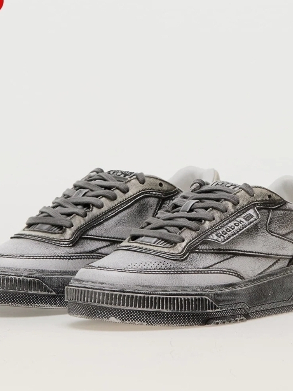 Reebok Classic Leather Metallic Grey Sneakers